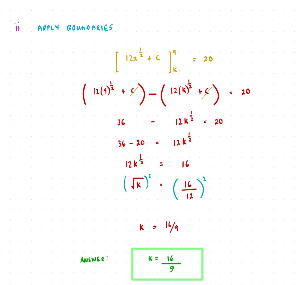Finding the value of an unknown boundary integration